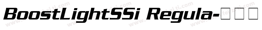 BoostLightSSi Regula字体转换